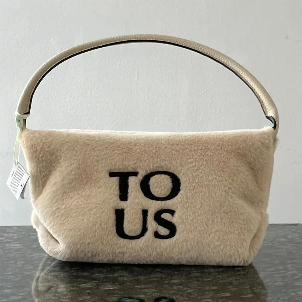 TOUS FUR and leather bag authentic 100%​
